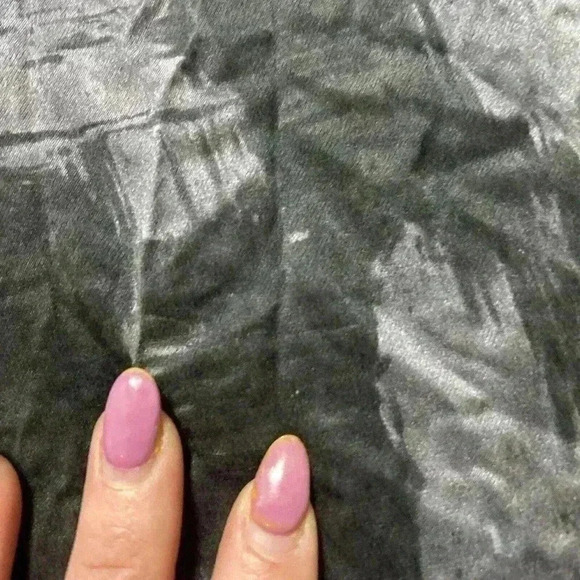 Banana Republic Purple Plum Black 100% Silk Dress Petite S Super Soft I1 - Picture 8 of 10